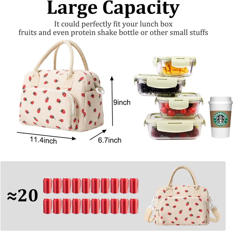 MEXS Insulated Lunch Bag for Women Men Large Reusable Lunch Box Adult Leakproof Portable Cooler Tote Bags for Work Picnic - Image 2